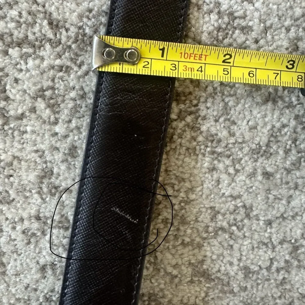 DAKS Chocolate Brown Leather Men’s Belt 32”-33”